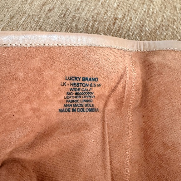Lucky Brand Tan Heeled Boots - Picture 5 of 5